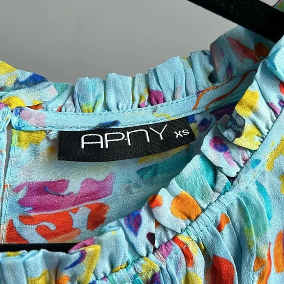 APNY Colorful Blouse | Watercolor Blouse | APNY | APNY | APNY | APNY | APNY - Picture 4 of 8